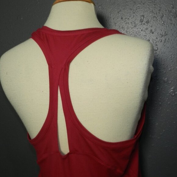 Athleta Womens Reddish Pinkish Workout Keyhole Athletic Tank Top Size Medium - Picture 7 of 8